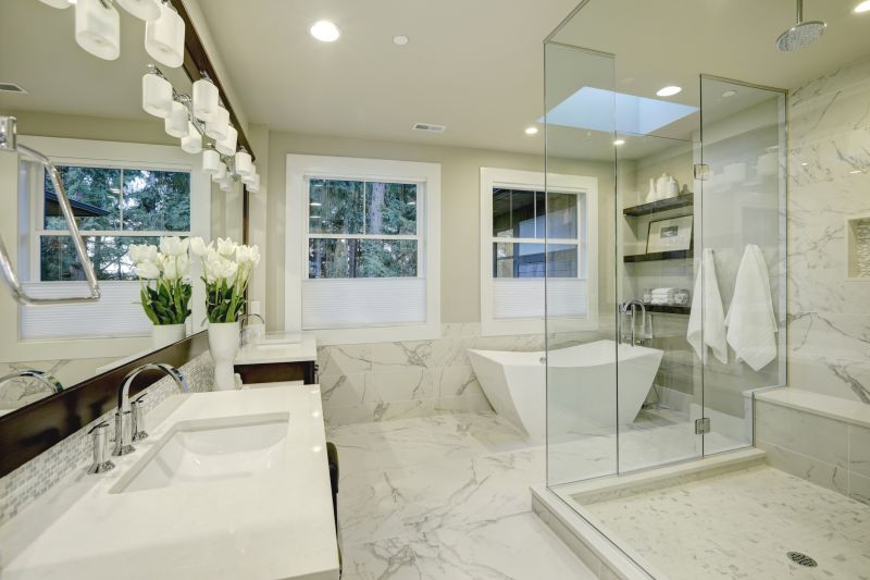 Luxury Shower with Frameless Glass