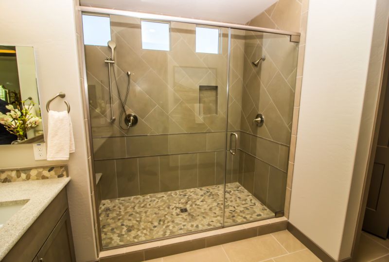 Open Concept Shower with Niches